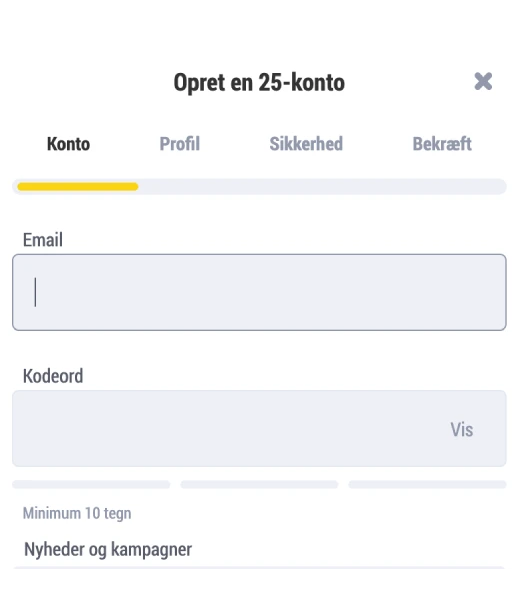 Registrering  